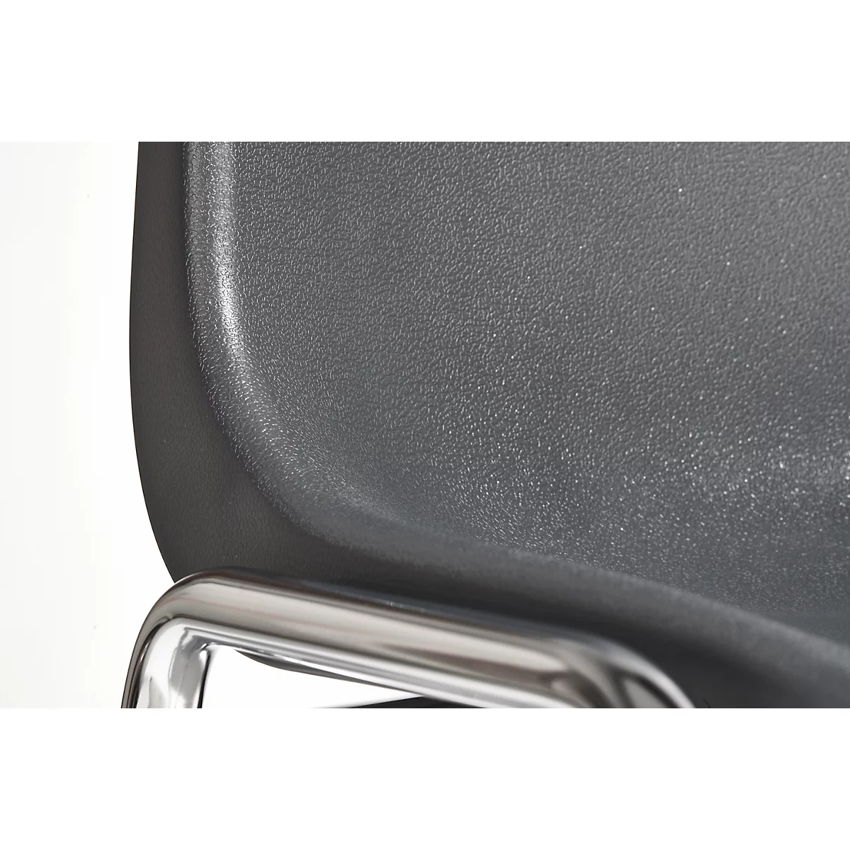Formschalenstuhl Beta, stapelbar, desinfektionsmittelbeständig, Sitzhöhe 460 mm, anthrazit
