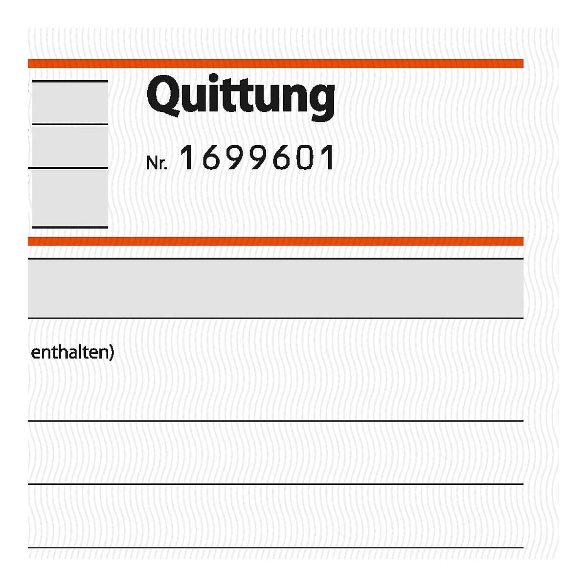 Formulaires de reçus SD122 Sigel, avec TVA, format A6 paysage, 2 x 50 feuilles