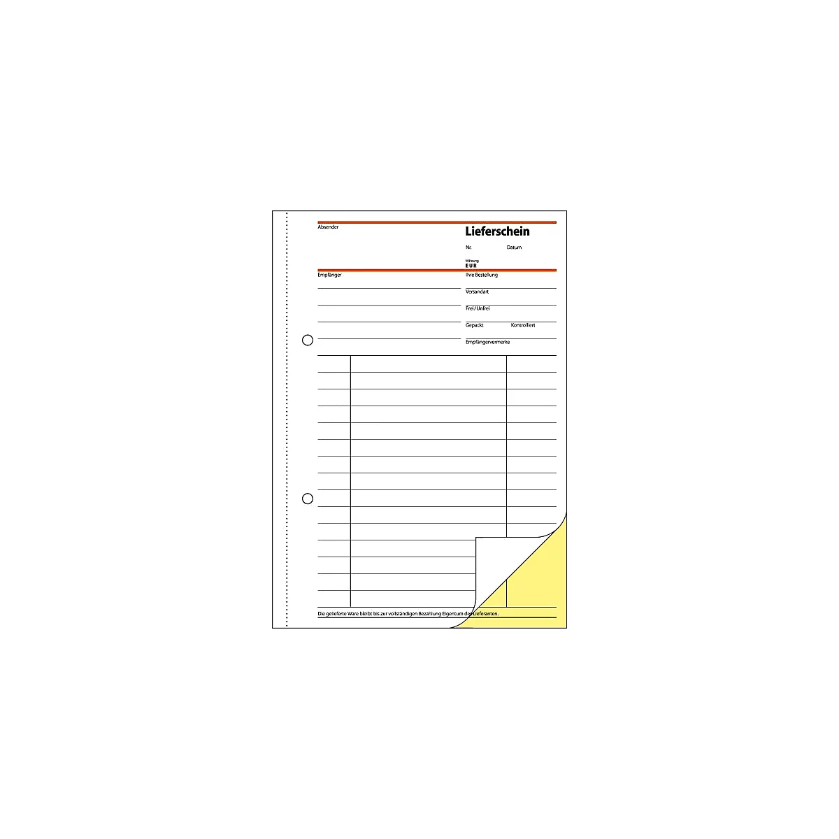 Formularbuch Set Sigel T1229, 2 x Lieferscheine SD011, A5, 4 x 40 Blatt, selbstdurchschreibend + gratis Notizbuch SN200, A5, 200 Seiten, kariert