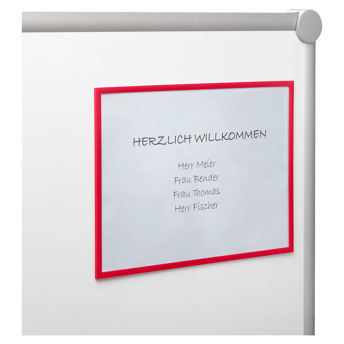Formulieren-/dokumententas, magnetisch, 10 stuks, rood
