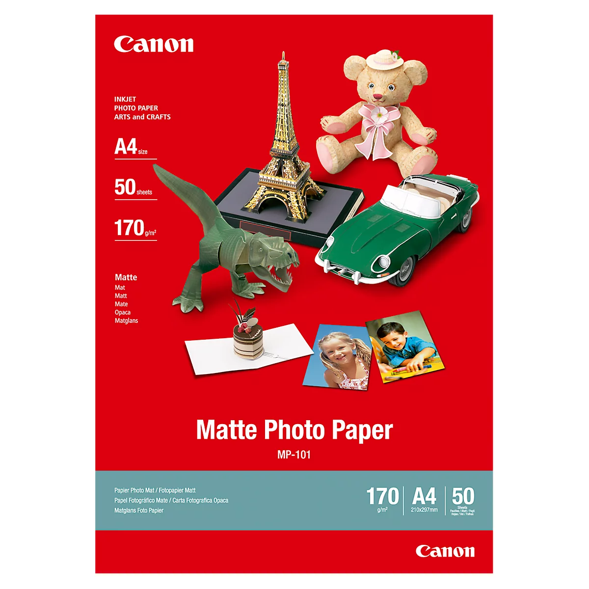 Fotopapier CANON mat, 170 g/m², 50 vellen, A4