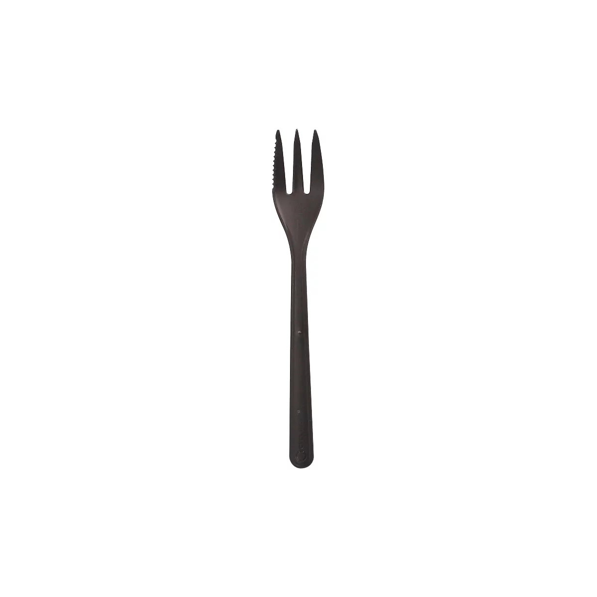 Fourchettes à snack Papstar, réutilisables, particulièrement solides, lavables au lave-vaisselle, L 130 mm, Bio-PP, noir, 50 pièces