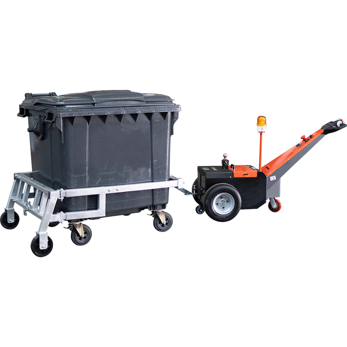 Frame voor afvalcontainers tot 1100 liter, voor ES 25 Primus en ES 30 Primus elektrische slepers