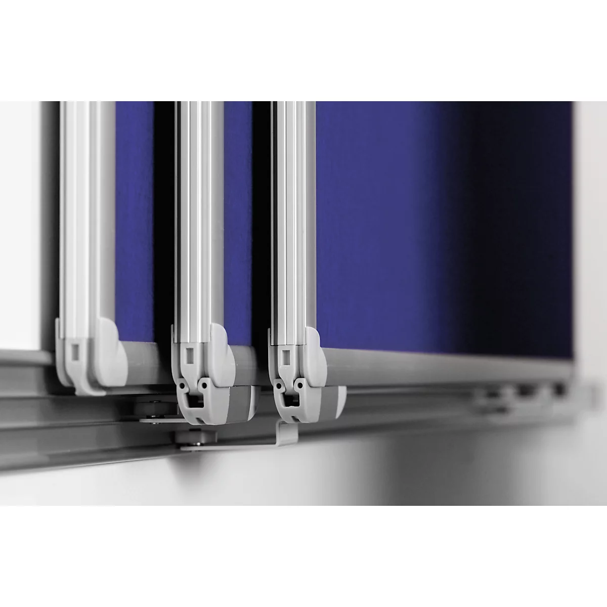 Franken 3-kanaals wandrail Pro serie, aluminium, incl. beschermrail, 5000 mm