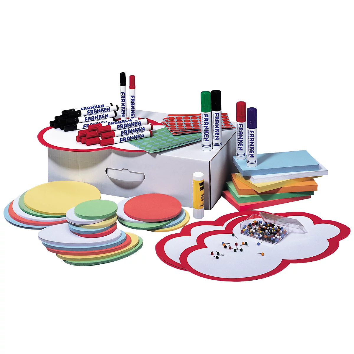 FRANKEN boîte de modération, set de modération avec plus de 1.500 pièces, carton, UMMSB