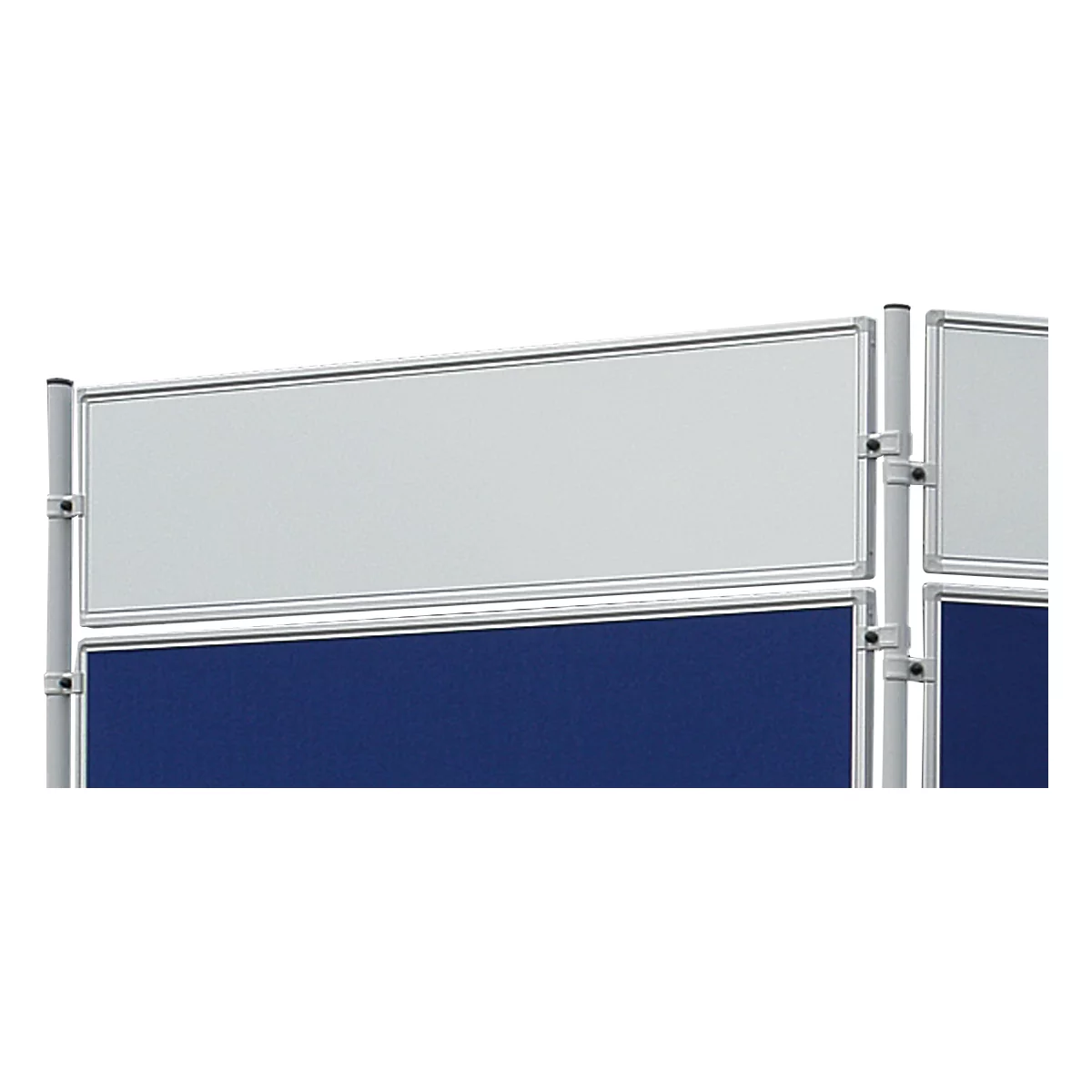 Franken ECO dubbelzijdig whiteboard, aluminium frame, 1200x300 mm