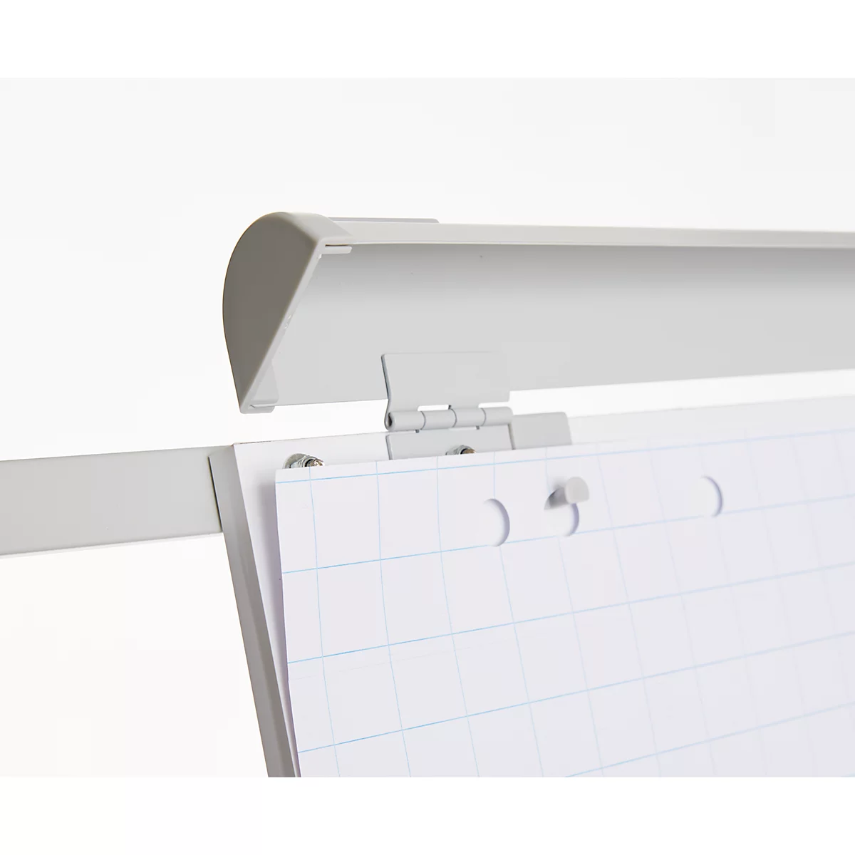 Franken Flipchart ECO Mobil F2400/N, 5 wielen, in hoogte verstelbaar, magnetisch, 2 zijarmen, lade, plastic &amp; metaal, bord 680 x 1050 mm