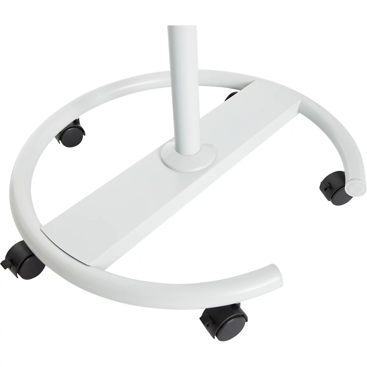Franken Flipchart ECO Mobil F2400/N, 5 wielen, in hoogte verstelbaar, magnetisch, 2 zijarmen, lade, plastic &amp; metaal, bord 680 x 1050 mm