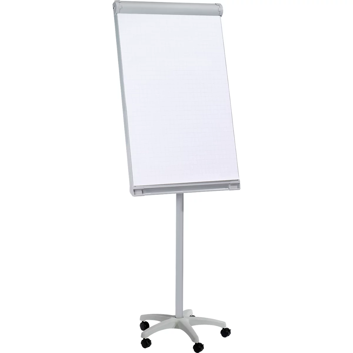 Franken Flipchart PRO Mobil FC41, 5 wielen, in hoogte verstelbaar, magnetisch, opbergbak, bord 670 x 950 mm