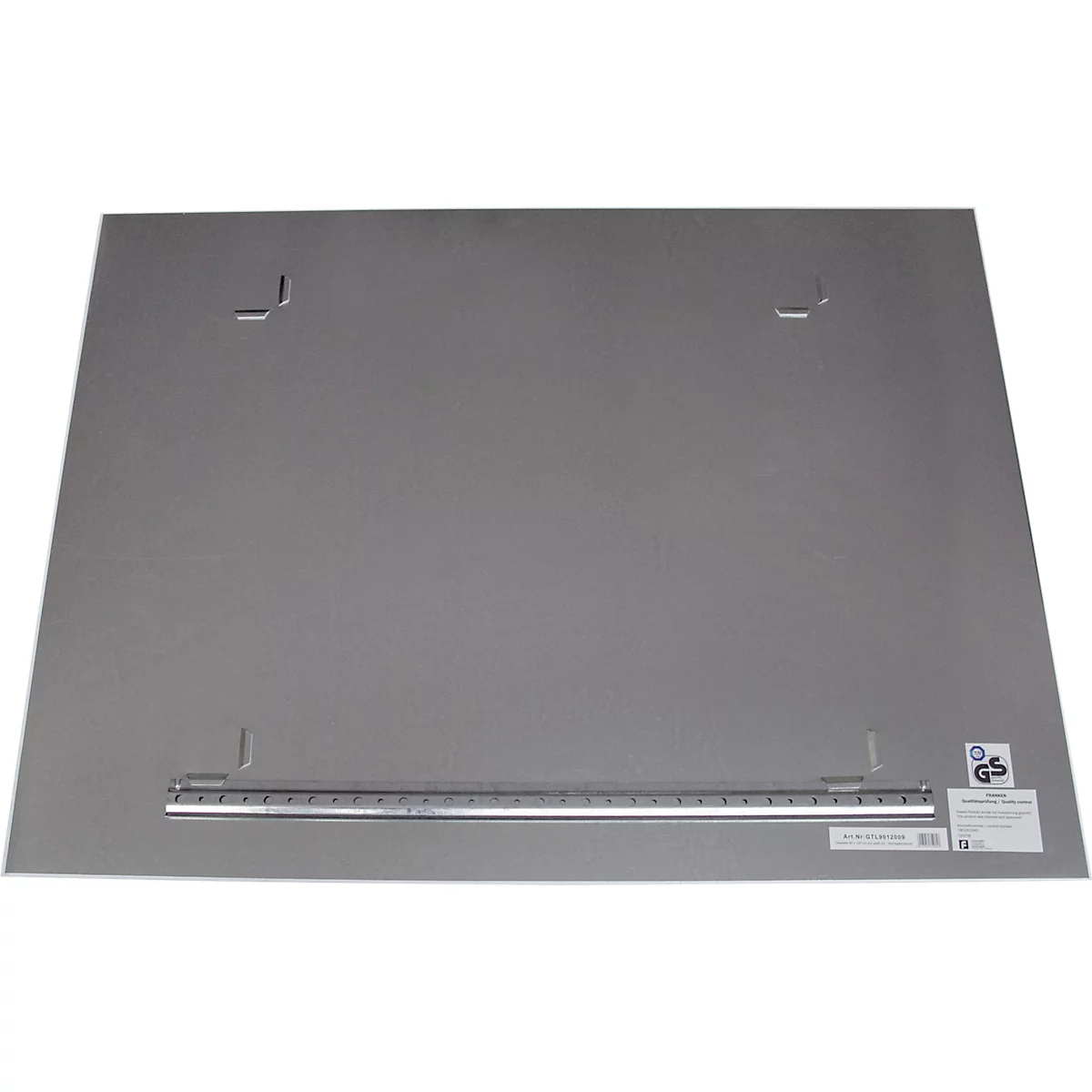 Franken glasbord, magnetisch, wandmontage in staand en liggend formaat, veiligheidsglas, zuiver wit, in verschillende maten