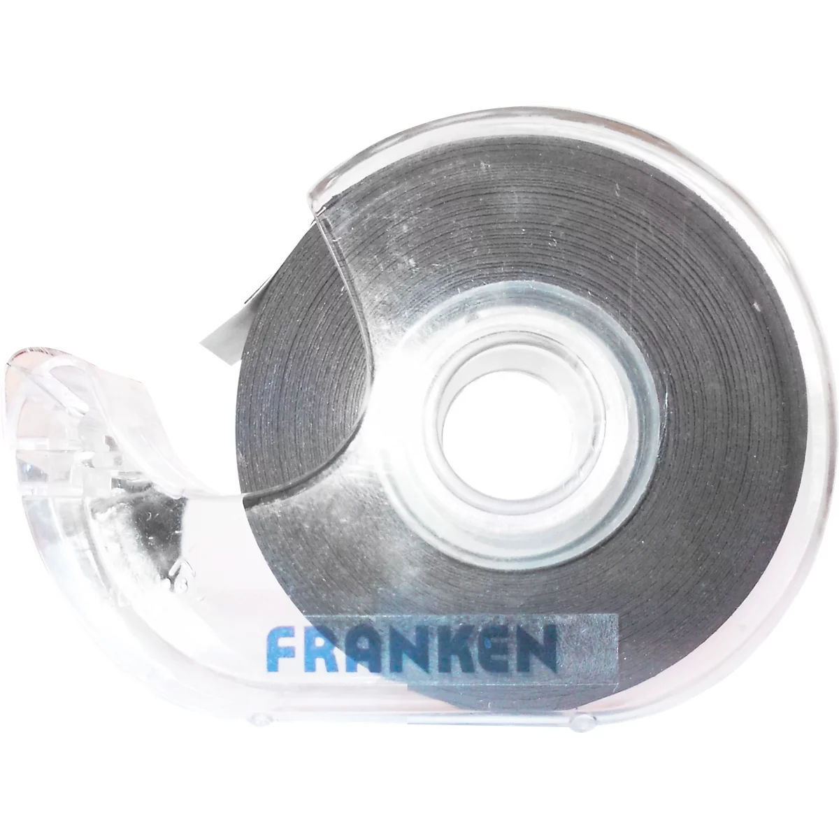 FRANKEN Magneetband, in dispenser, zelfklevend, 19 mm x 800 cm, zwart