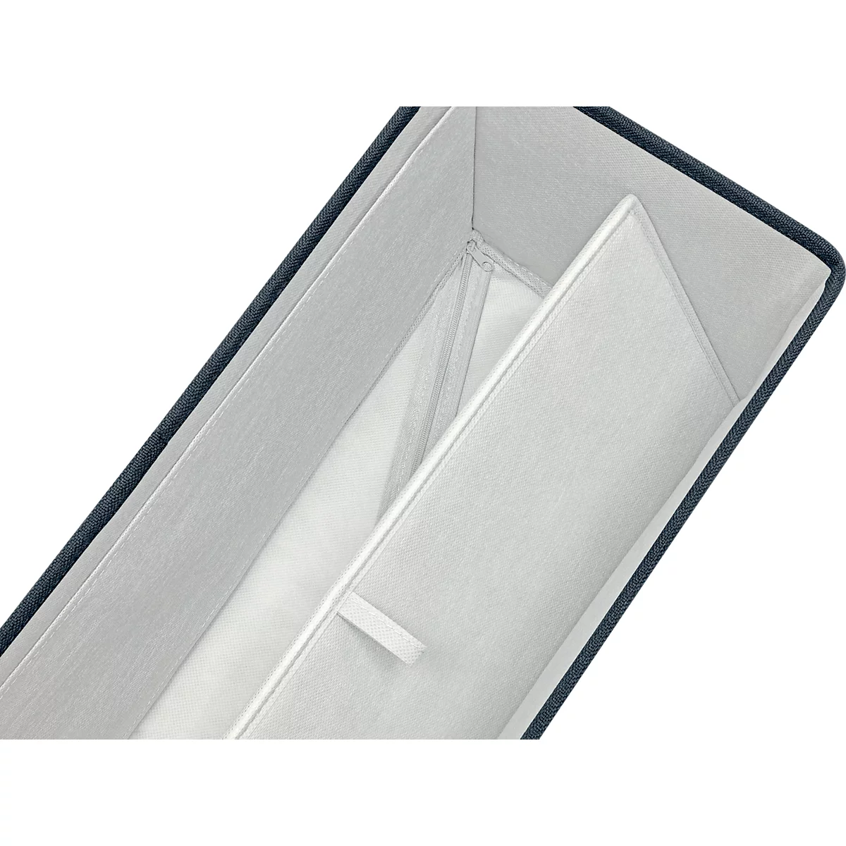 Franken Moderationstasche, mit 2580-teiligem Inhalt, Tragegurt, B 355 x T 200 x H 230 mm, Stoff, anthrazitgrau