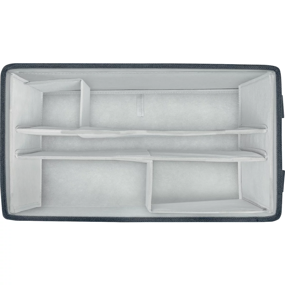 Franken Moderationstasche, mit 2580-teiligem Inhalt, Tragegurt, B 355 x T 200 x H 230 mm, Stoff, anthrazitgrau