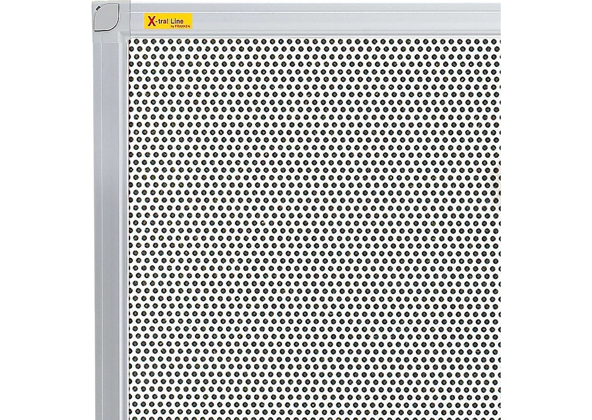 Franken Pinnwandtafel Pin'n'Mag X-tra!Line, Textil + Metallgitter, Aluminiumrahmen, 900 x 600 mm, PM3602