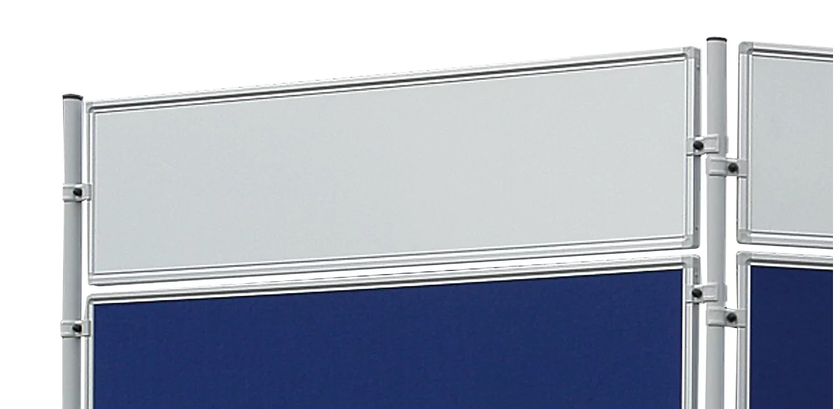 Franken Stellwandtafel ECO beidseitig Schreibtafel, Aluminiumrahmen, 1200x600 mm