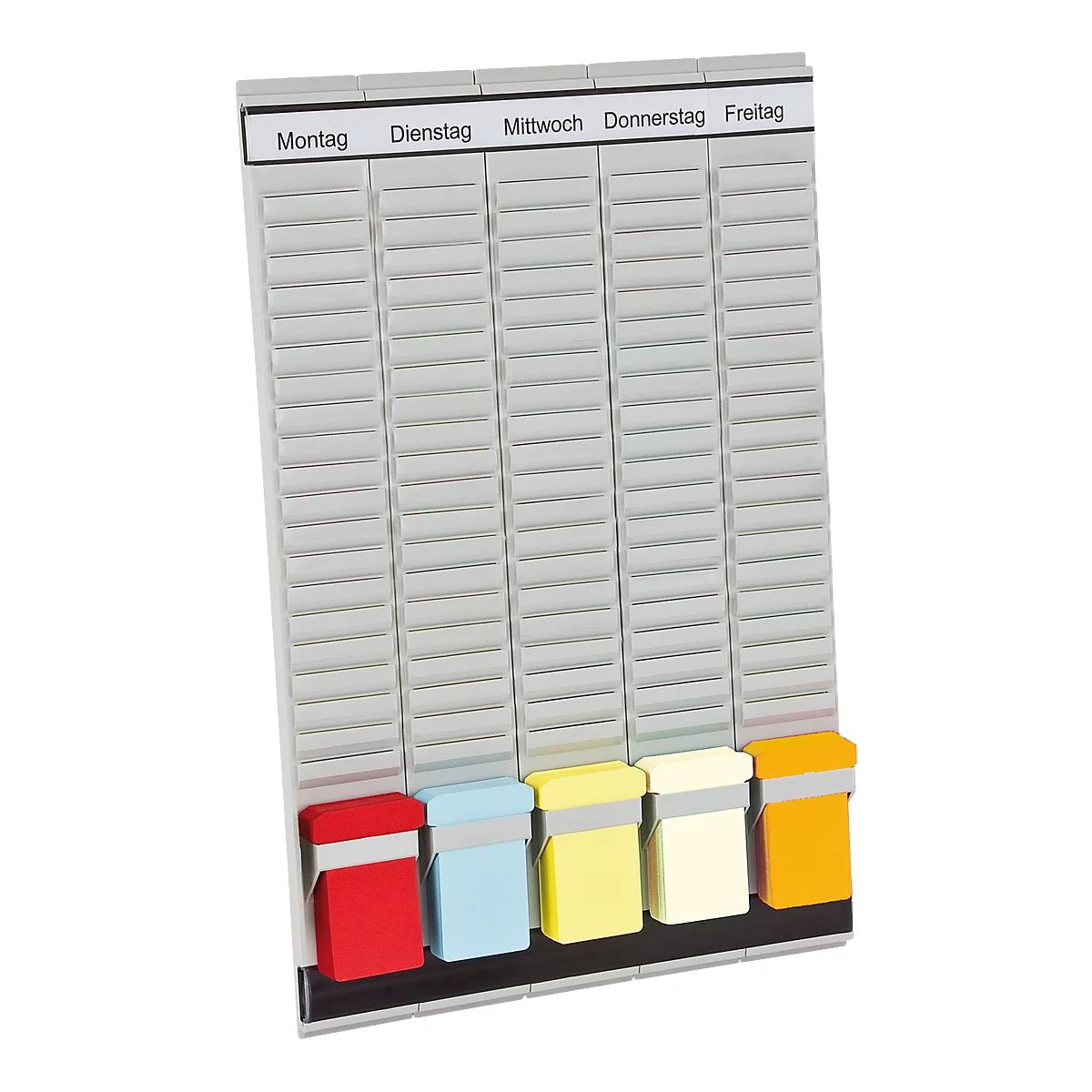 FRANKEN T-kaart bord 5-daagse weekplanner, 31,5 x 49 cm, 5 steunen, 20 sleuven, PV-SET1