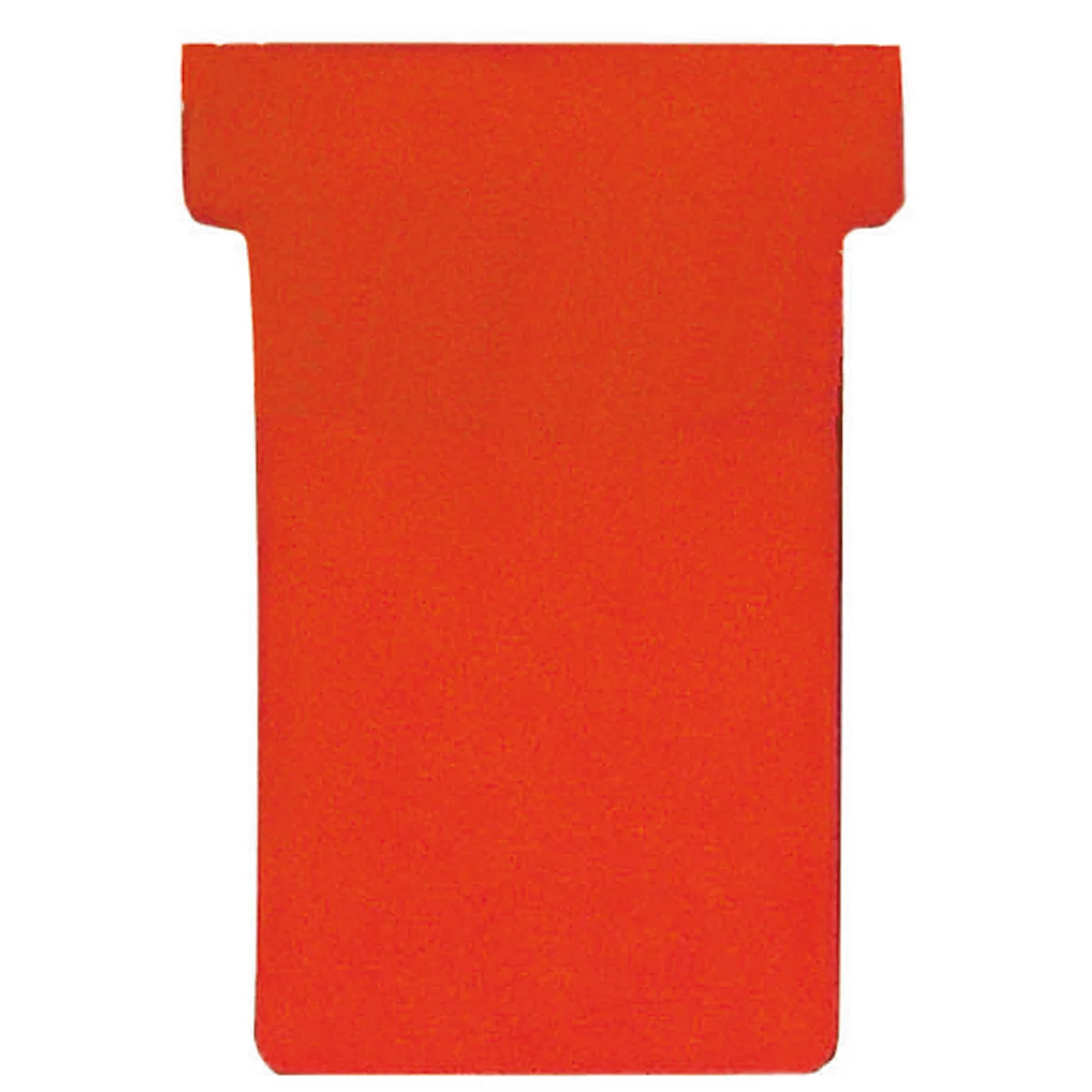 Franken T-kaartjes, voor wasbord, maat 1, kopbreedte 29 mm, voetbreedte 17 mm, hoogte 47 mm, rood