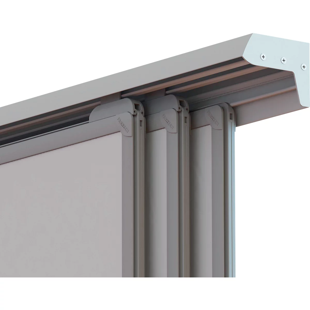 Franken universele glijderset, voor alle PRO planken &amp; 3-kanaals wandrail, incl. afstandhouders