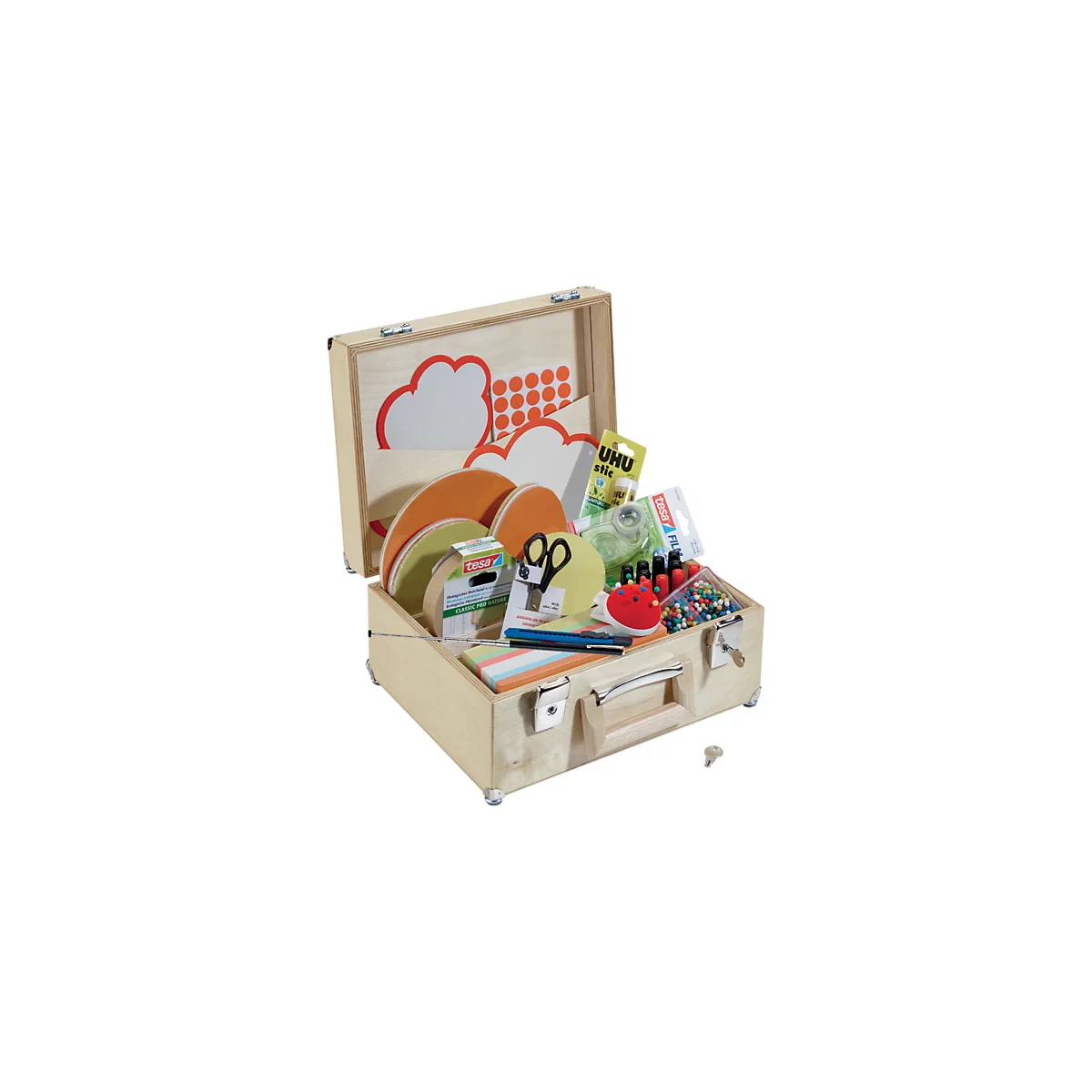 FRANKEN Valise de modération U-Act!Line®, plus de 2.200 pièces, bois de bouleau