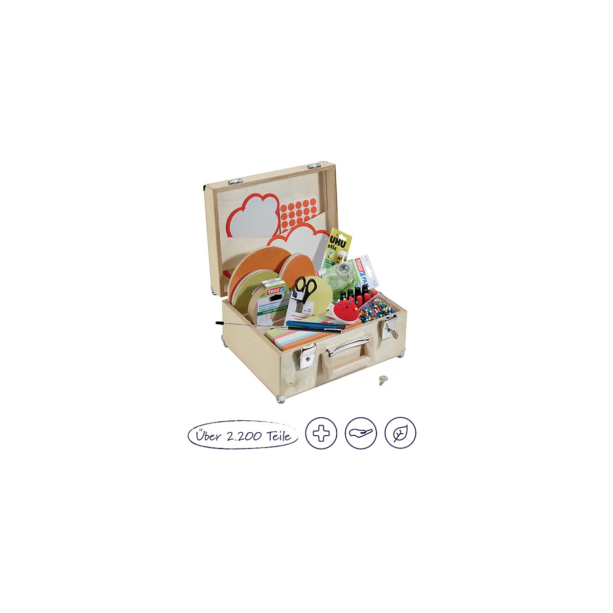FRANKEN Valise de modération U-Act!Line®, plus de 2.200 pièces, bois de bouleau