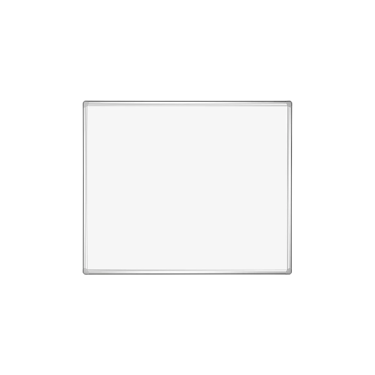 Franken Whiteboard PRO, geëmailleerd, wandmontage in staand en liggend formaat, frame van wit gelakt staal en aluminium, magnetisch, opbergbak, 900 x 1200 mm