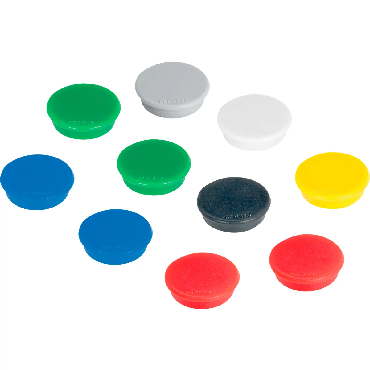 Franken Whiteboard X-tra!Line, Stahl, magnethaftend, beschreibbar, B 1200 x H 900 mm, weiß lackiert, inkl. 4 Whiteboard-Marker + 10 farblich sortierte Magnete