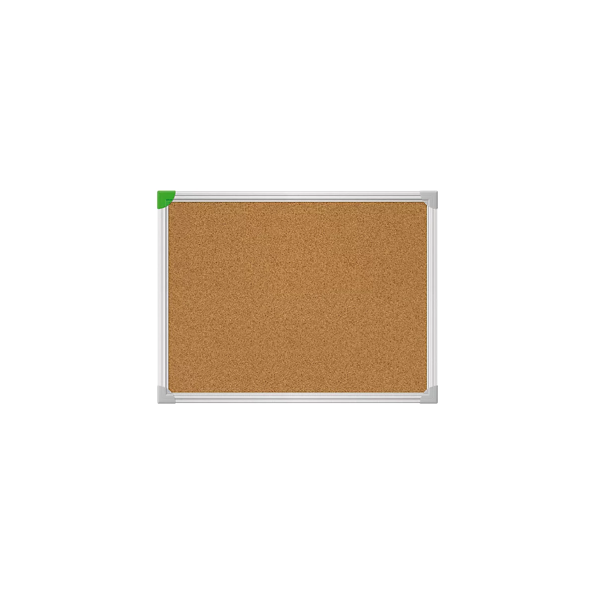 Frankenkurkbord U-Act! Line®, wandmontage in staand en liggend formaat, aluminium frame, 600x800 mm