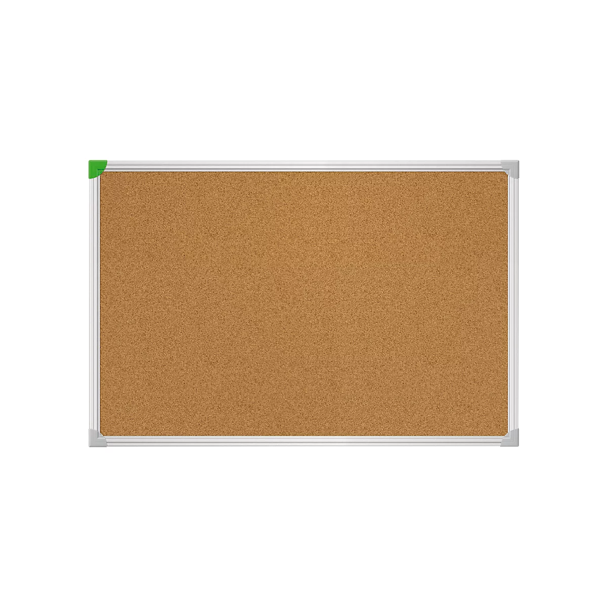 Frankenkurkbord U-Act! Line®, wandmontage in staand en liggend formaat, aluminium frame, 800x1200 mm