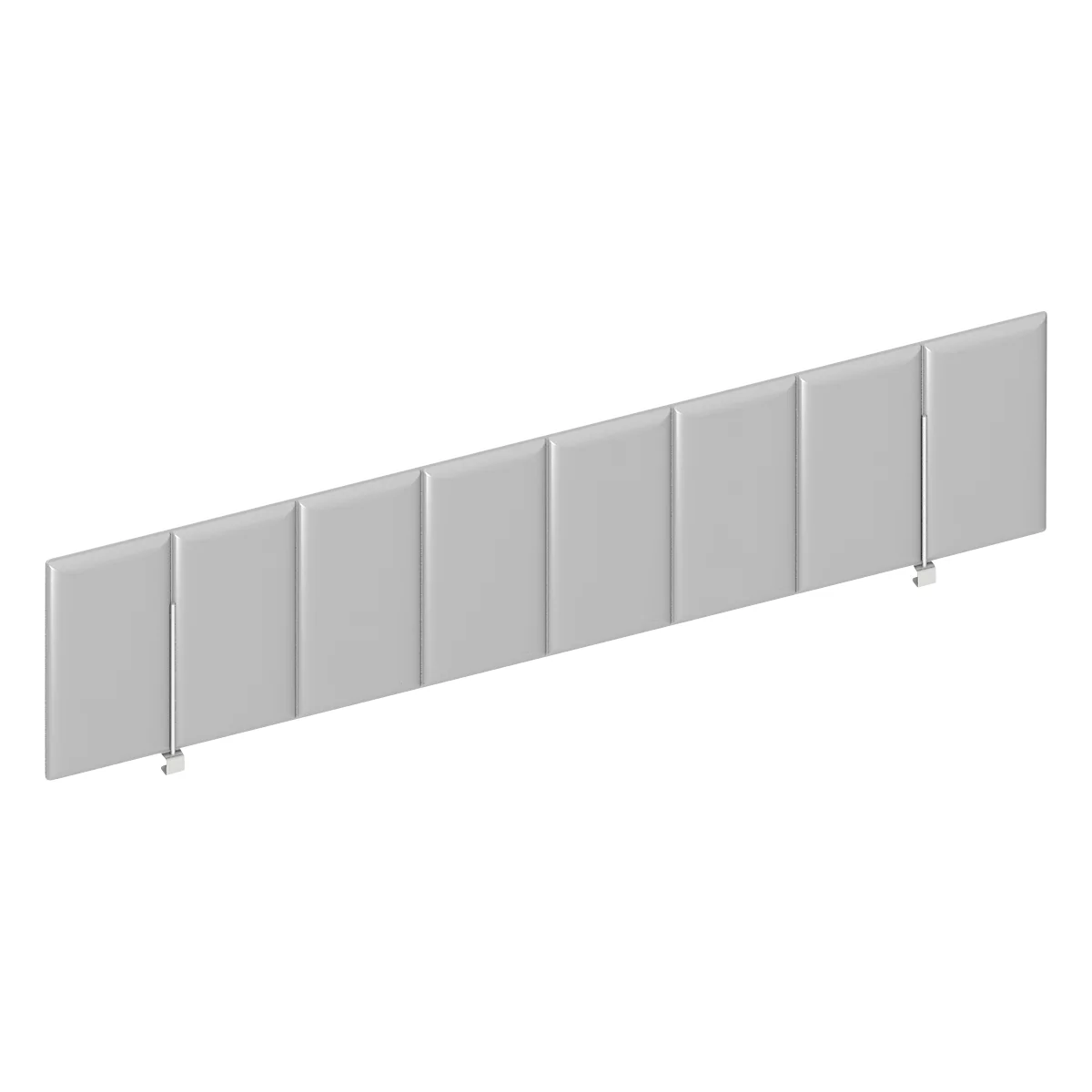 Frontpaneel bureau boven, grijs, B 1600 mm