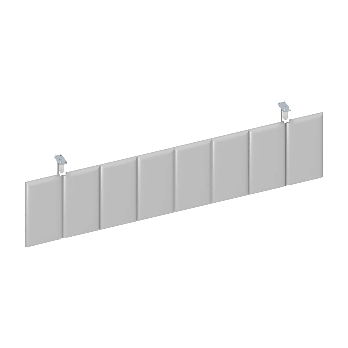 Frontpaneel bureau onder, grijs, B 1600 mm