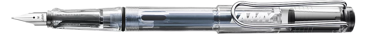 Füllfederhalter LAMY 012 vista M, nachfüllbar, blauschreibende Tintenpatrone, transparent