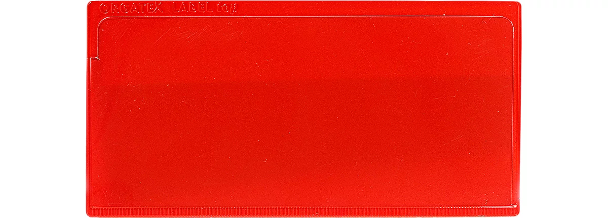 Funda de etiquetas Label PLUS, autoadherente, 80 x 160, rojo