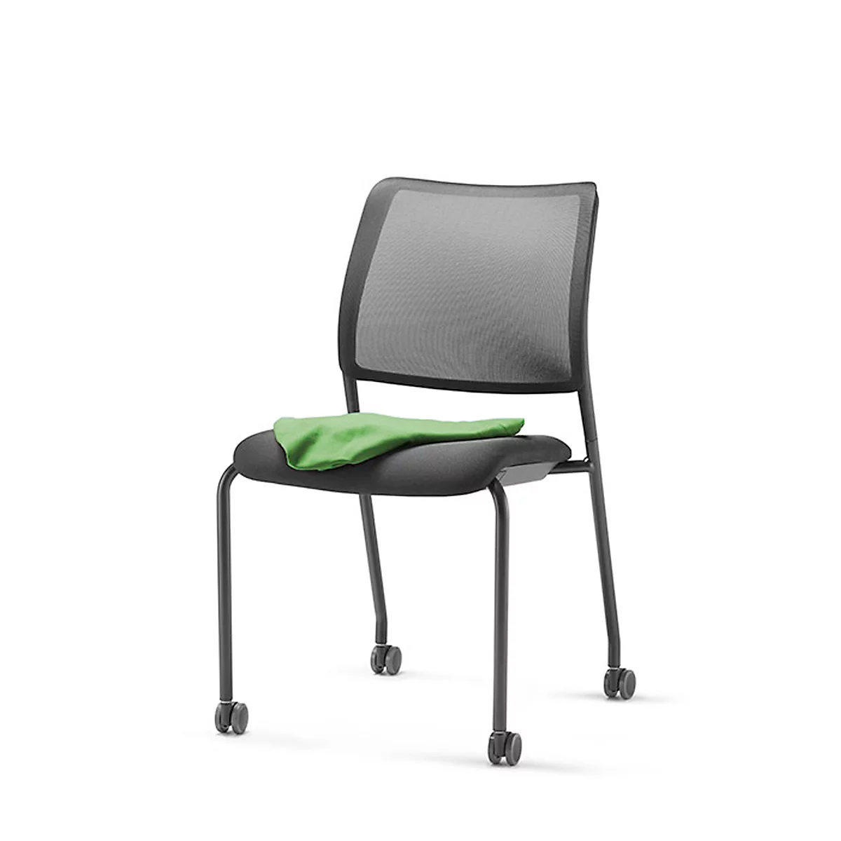 Funda para silla, para silla para visitas to-sync meet, reequipable, verde