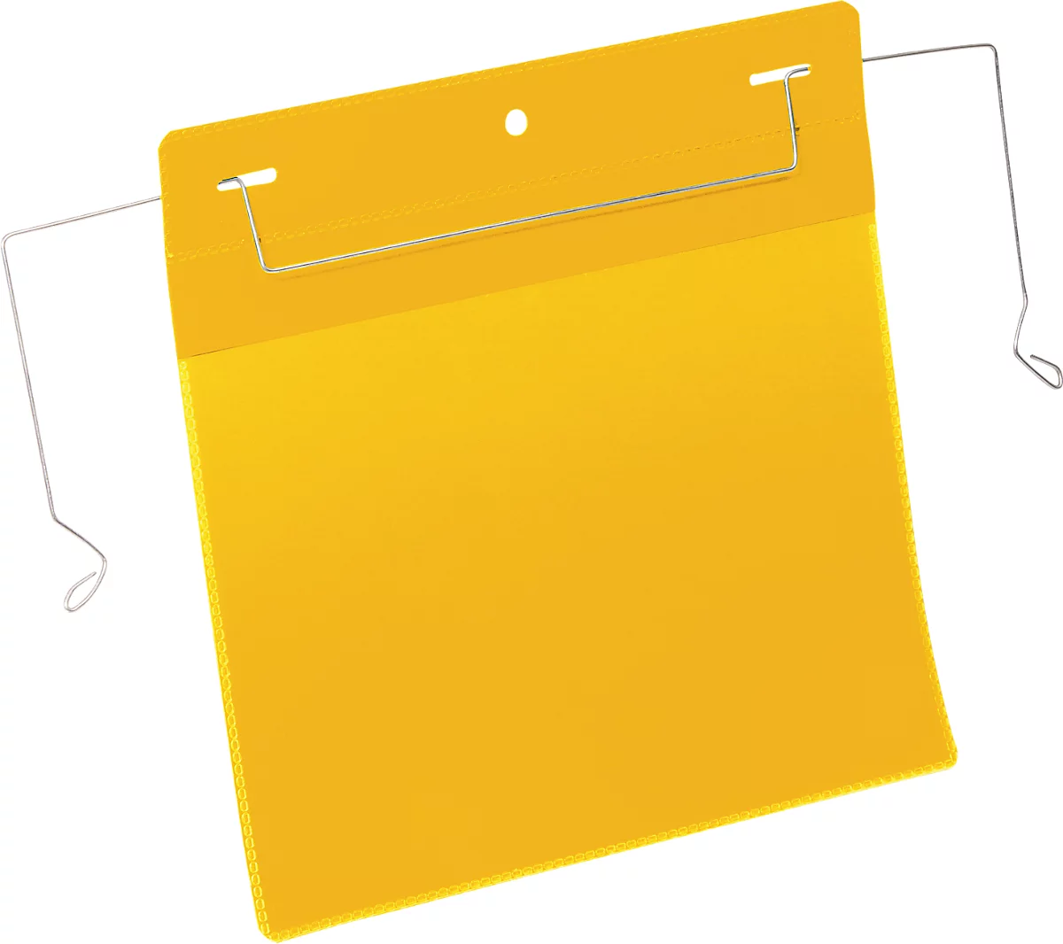 Fundas de documento con arco de alambre, An 210 x Al 148 mm (A5 transversal), 50 unidades, amarillo