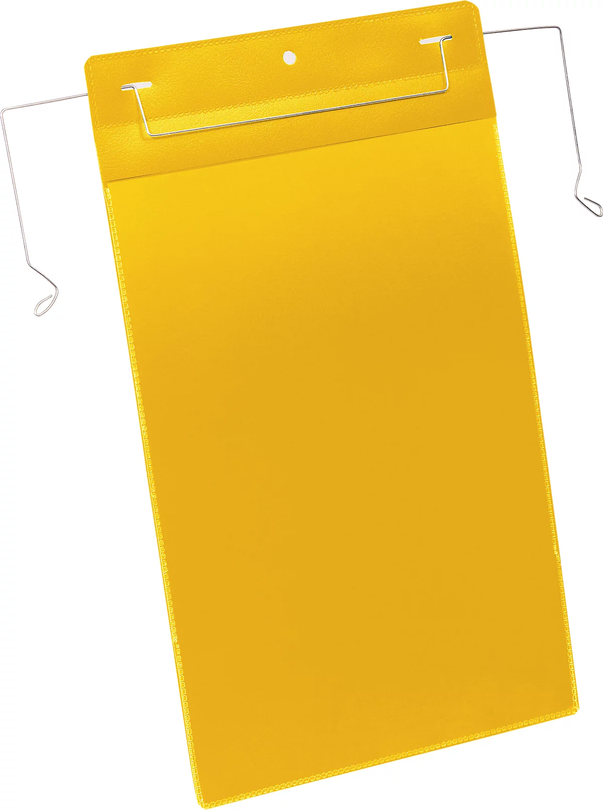 Fundas de documento con arco de alambre, An 210 x Al 297 mm (A4 vertical), 50 unidades, amarillo