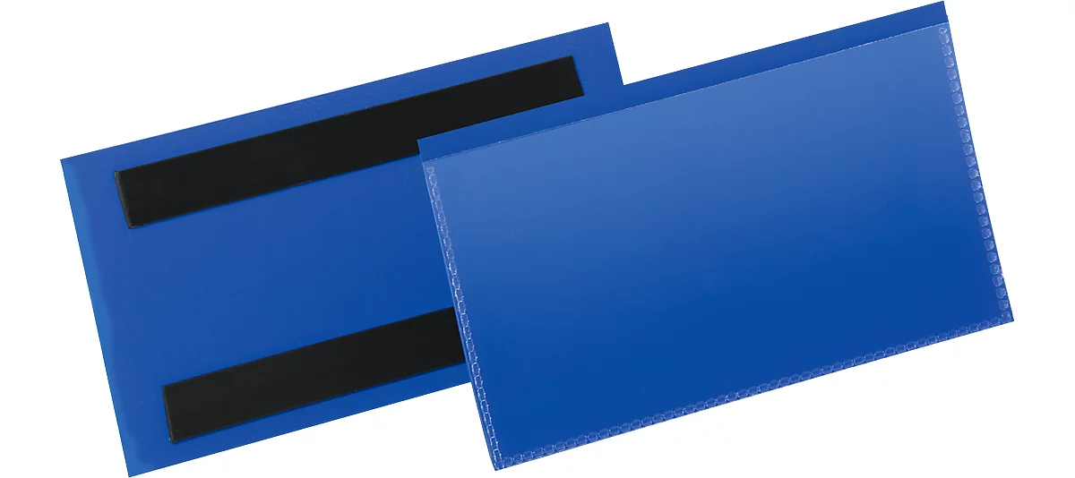 Fundas de etiquetas y de identificación An 150 x Al 67 mm, 50 unidades, azul