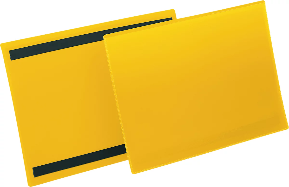 Fundas de etiquetas y de identificación An 297 x Al 210 mm (A4 transversal), 50 unidades, amarillo