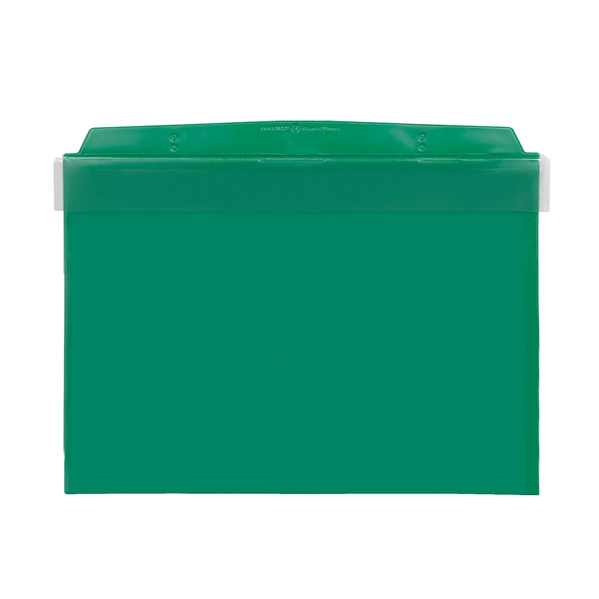 Fundas magnéticas Orgatex, c. puerta, A5 transversal, verde, 10 uds.