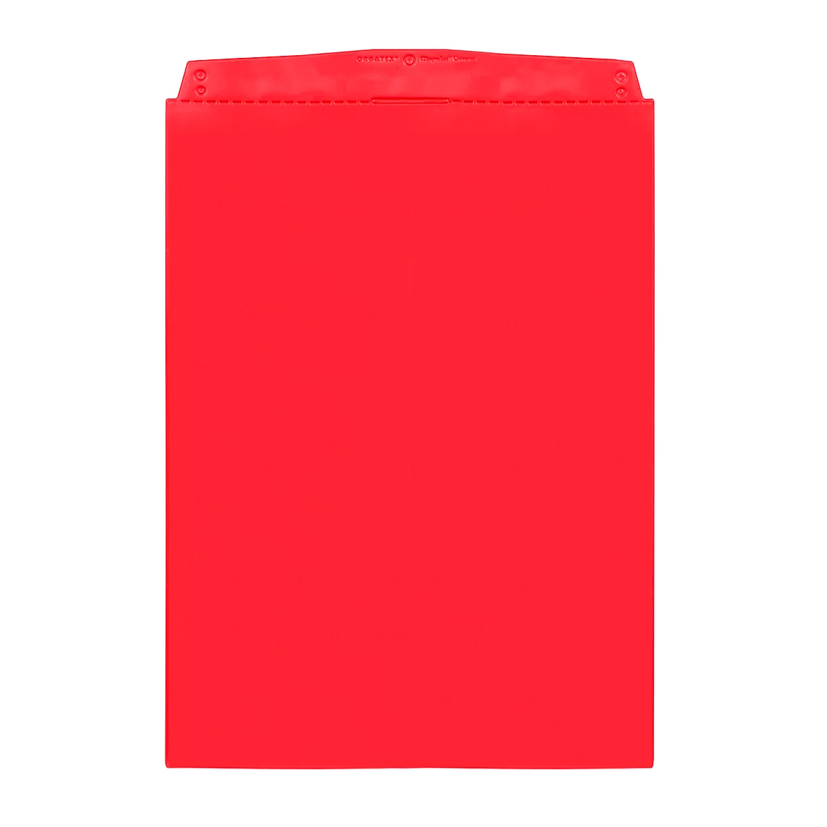 Fundas transparentes Orgatex, A4 vertical, rojo, 10 uds.