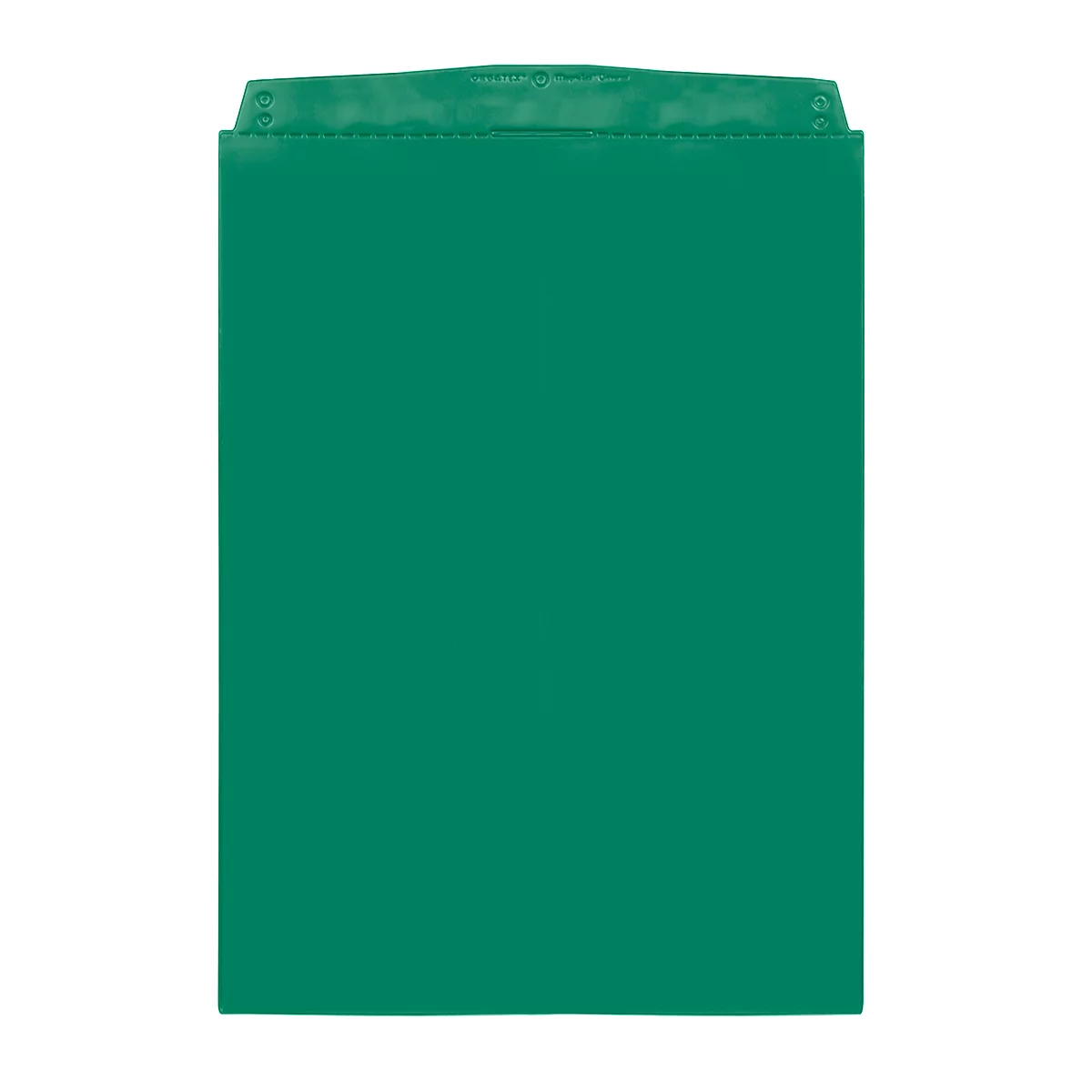 Fundas transparentes Orgatex, A4 vertical, verde, 10 uds.