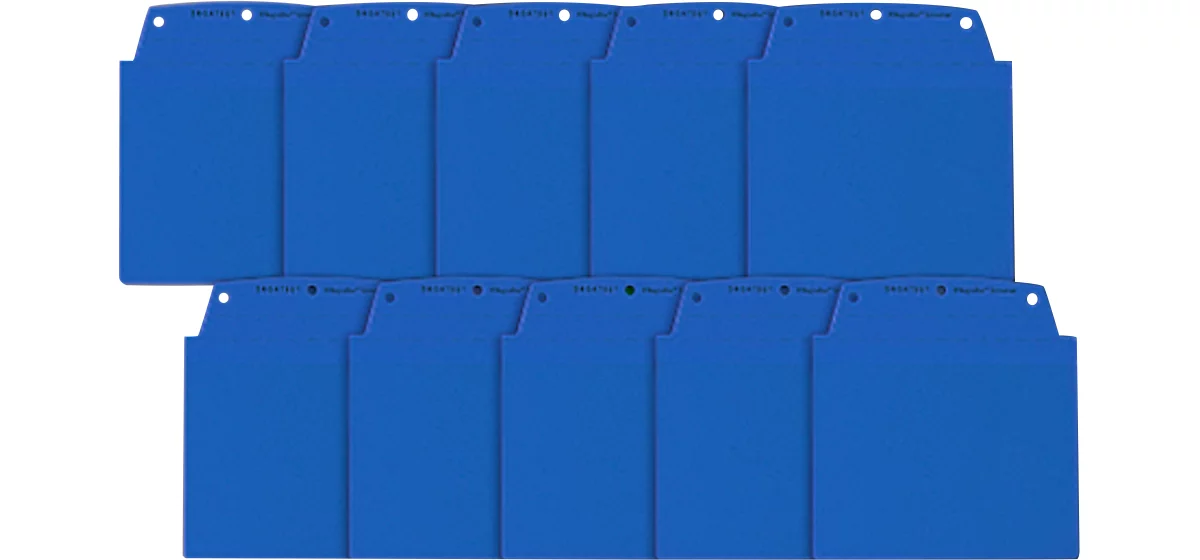 Fundas transparentes Orgatex, A6 transversal, azul, 10 uds.