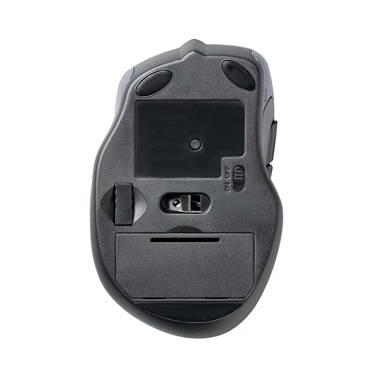 Funkmaus Kensington Pro Fit, für Rechtshänder, 1750 dpi, 5 Tasten & Scrollrad, USB-Receiver, inkl. 2 x AAA Batterien, schwarz