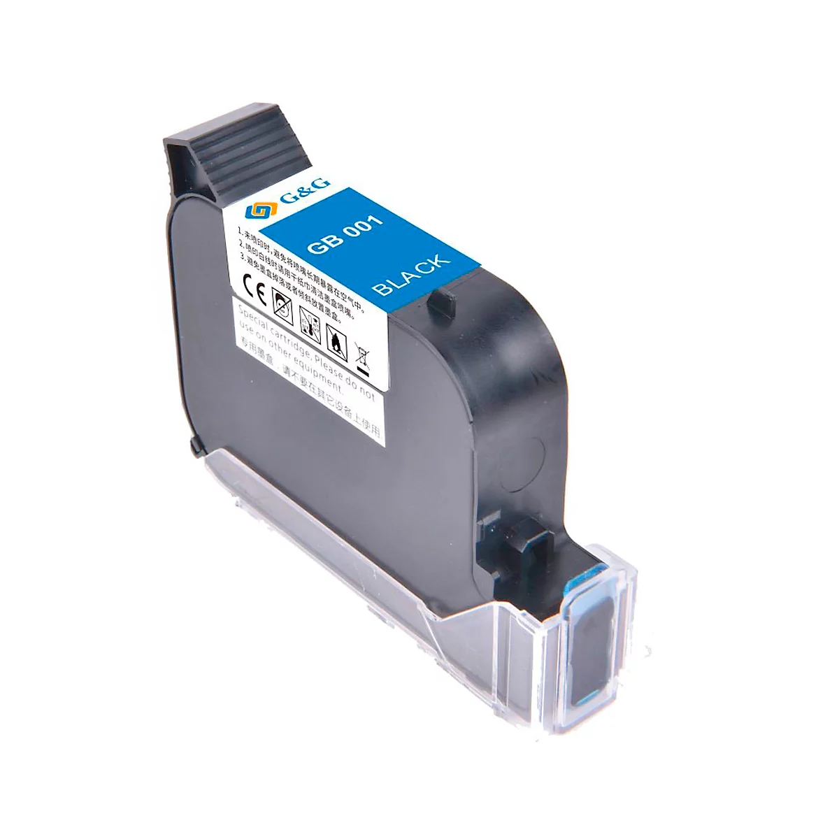 G&amp;G printercartridge GB-001BK Zwart permanent, 42 ml