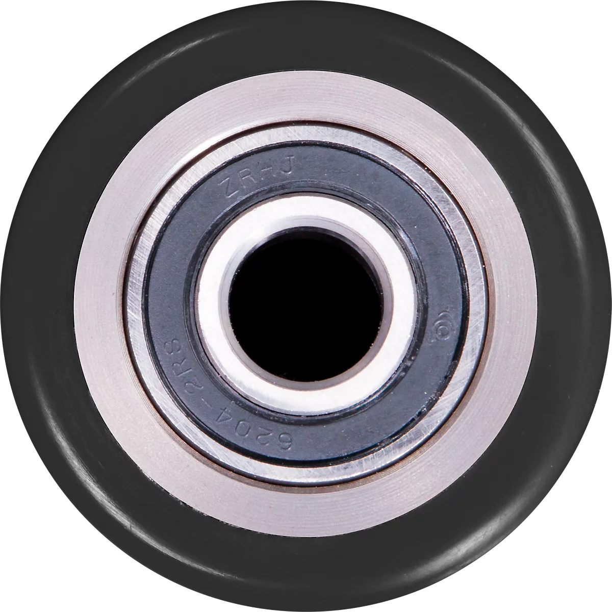 Gabelrolle für Hubwagen, inkl. Lager, Ø 80 x B 70 mm, PU, silber