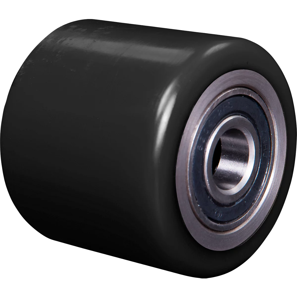 Gabelrolle für Hubwagen, inkl. Lager, Ø 80 x B 70 mm, PU, silber