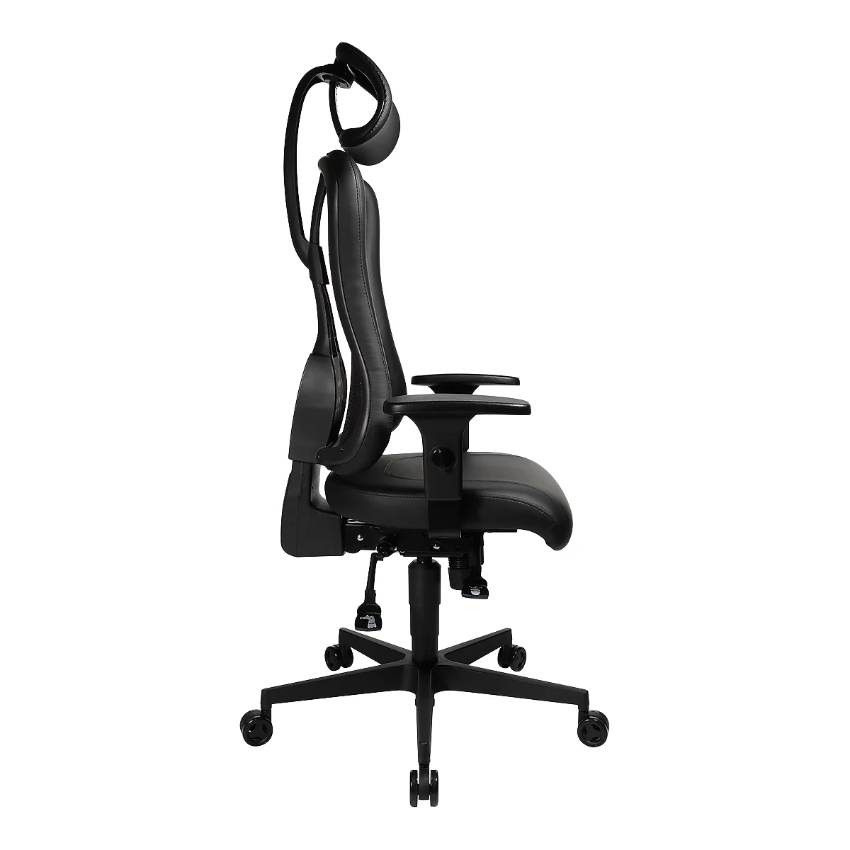 Gaming Stuhl SITNESS RS, 3D-Sitzfläche, Synchronmechanik, Sitzzeit 8 Std., schwarz/schwarz