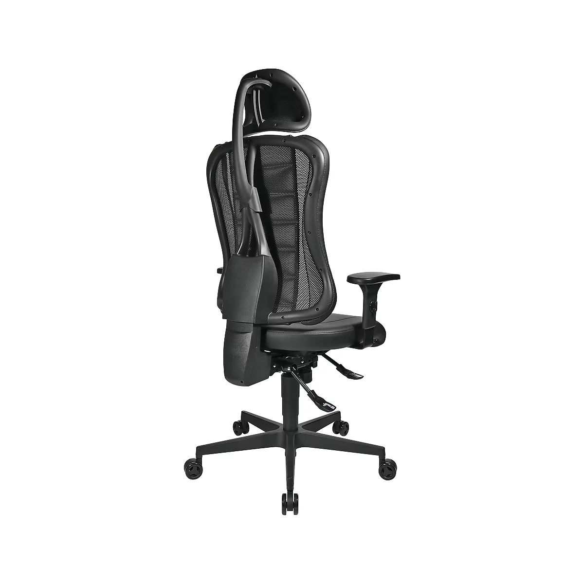 Gaming Stuhl SITNESS RS, 3D-Sitzfläche, Synchronmechanik, Sitzzeit 8 Std., schwarz/schwarz