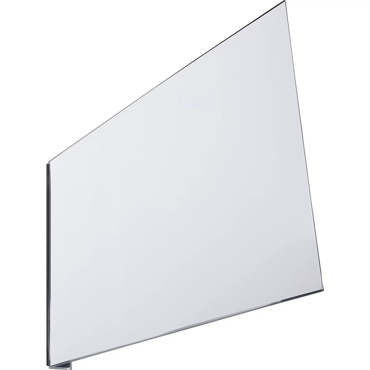 Gelbes Schild mit schwarzer Aufschrift E1 in einem Lagerregal.