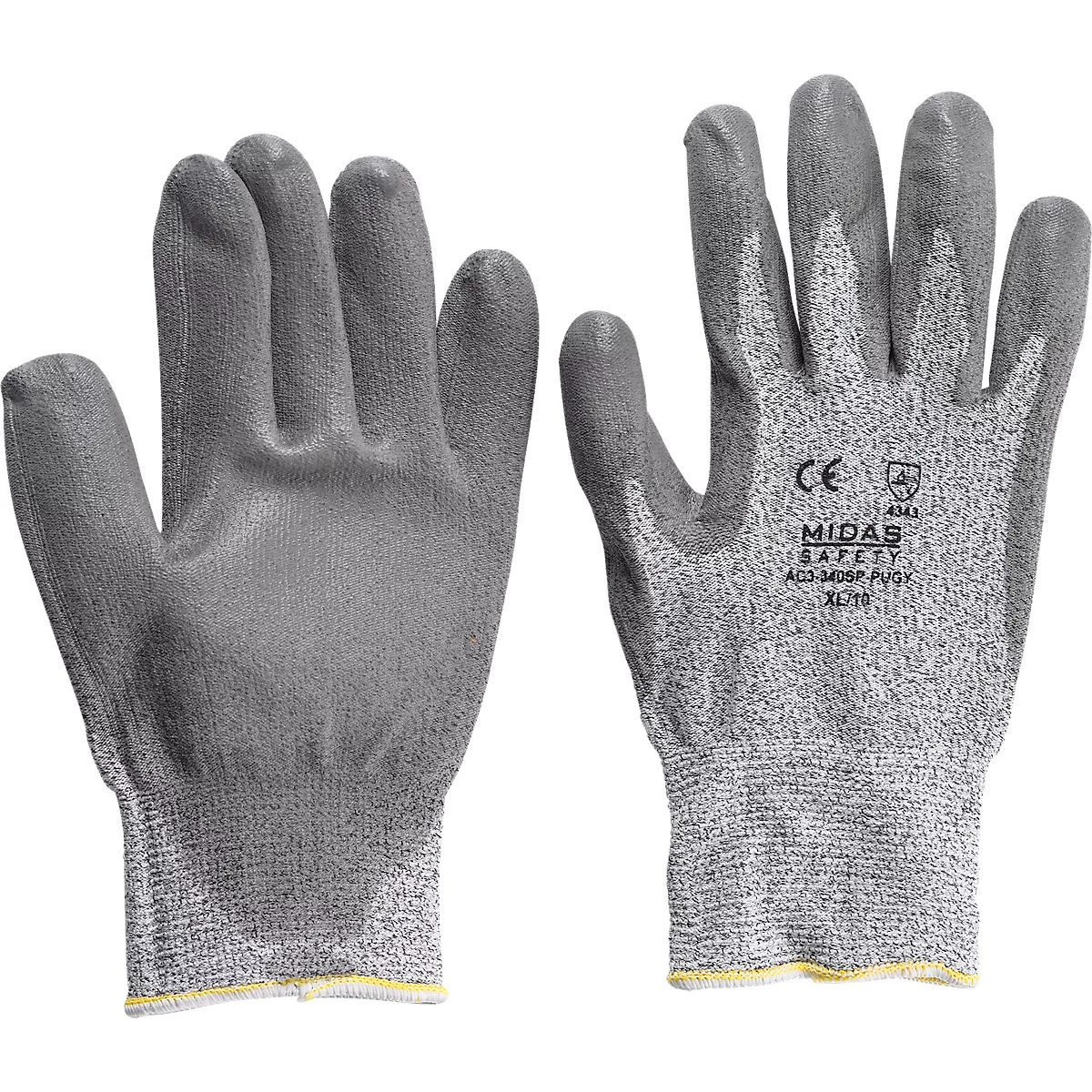 Gants de travail(Set= 5 paires, taille 10) Gants de Sécurité résistants aux  coupures