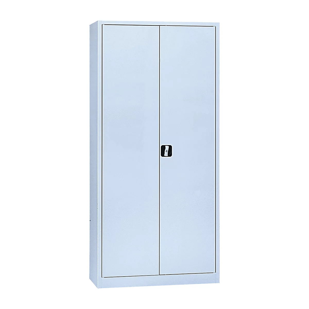 Garderobekast, met middenwand, lichtgrijs/lichtgrijs